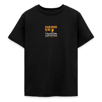 Hiker Kid Definition Hiking - Teenager T-Shirt - Schwarz - Vorne - AI Model Teenager Male light (155cm)