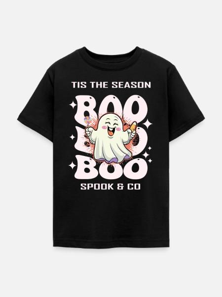 Halloween Geist - Teenager T-Shirt - Schwarz