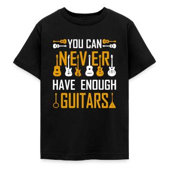 Guitar Guitar Guitar Player Gift - Teenage T-Shirt - black - Front - AI Model Teenager Male light (155cm)