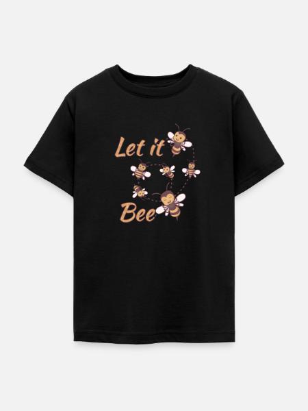 Bienen | Let it Bee - Teenager T-Shirt - Schwarz