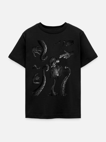 Lovecraft Kunst - Teenager T-Shirt - Schwarz
