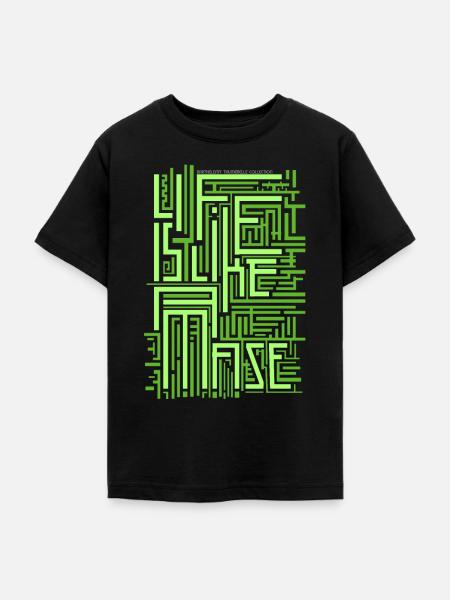 The Maze - Teenager T-Shirt - Schwarz