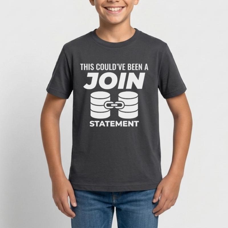 SQL Join Database, instruction de programmation des données T-shirt Ado