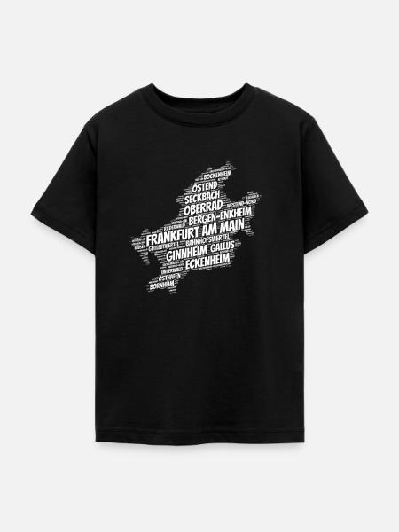 Frankfurt - Teenager T-Shirt - Schwarz