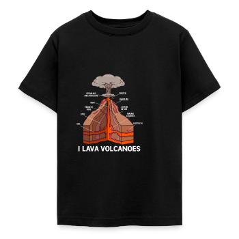 Geology Archaeology - Teenage T-Shirt - black - Front - AI Model Teenager Male light (155cm)