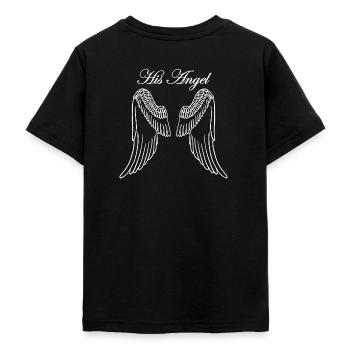 Partenaire look ange femme - T-shirt Ado - noir - Dos - AI Model Teenager Male light (155cm)
