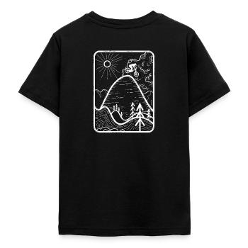 Downhill - Teenage T-Shirt - black - Back - AI Model Teenager Male light (155cm)
