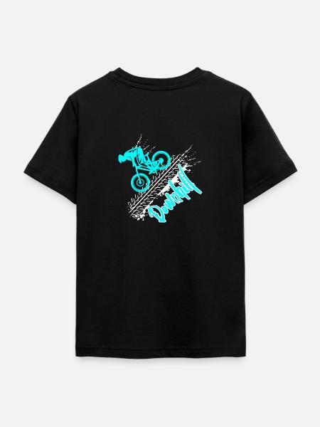 downhill - Teenager T-Shirt - Schwarz