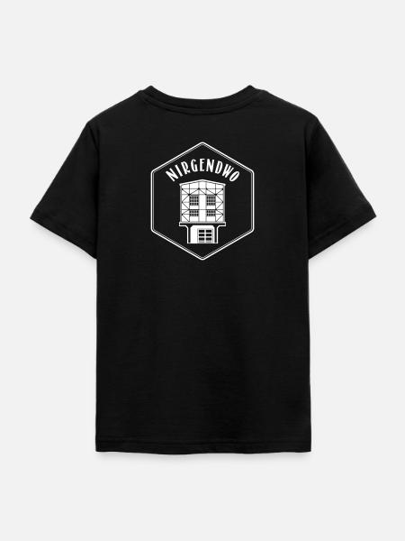 Nirgendwo-Logo 1w - Teenager T-Shirt - Schwarz