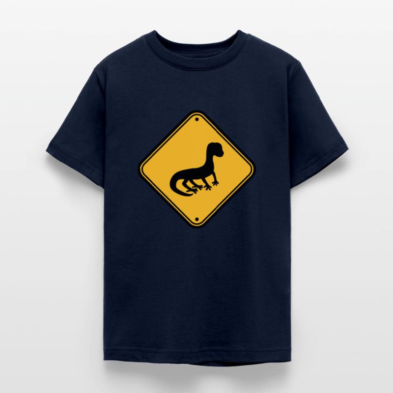 warning caution caution note shield silhouette Teenage T-Shirt