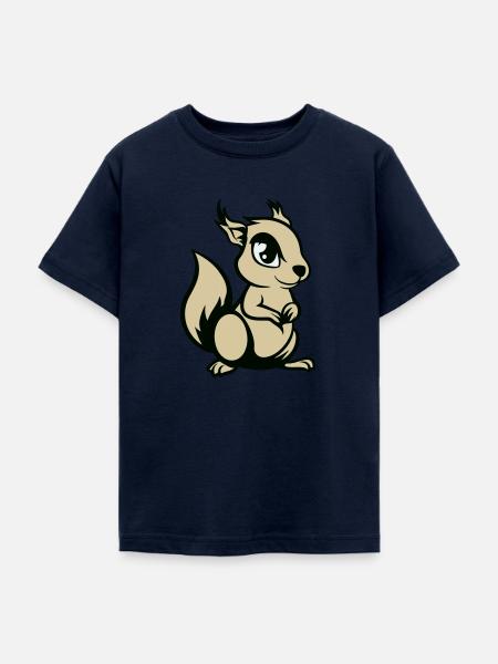eichhörnchen comic tier - Teenager T-Shirt - Navy