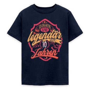 10. Geburtstag - Teenager T-Shirt - Navy - Vorne - AI Model Teenager Male light (155cm)