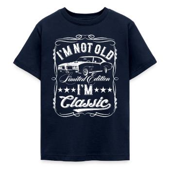 I'm Not Old I'm Classic Funny Car - Teenager T-Shirt - Navy - Vorne - AI Model Teenager Male light (155cm)