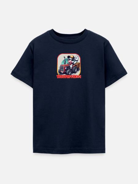 Tractor Fan #1 - Teenage T-Shirt - navy
