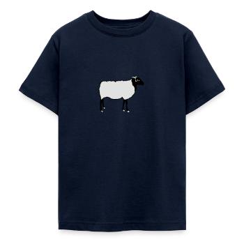 Schaf Schafe Heidschnucke Lamm Schäfer Lämmer - Teenager T-Shirt - Navy - Vorne - AI Model Teenager Male light (155cm)