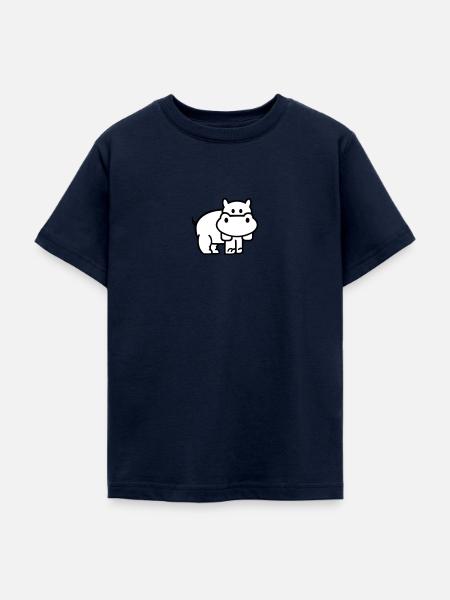 Nilpferd - Teenager T-Shirt - Navy
