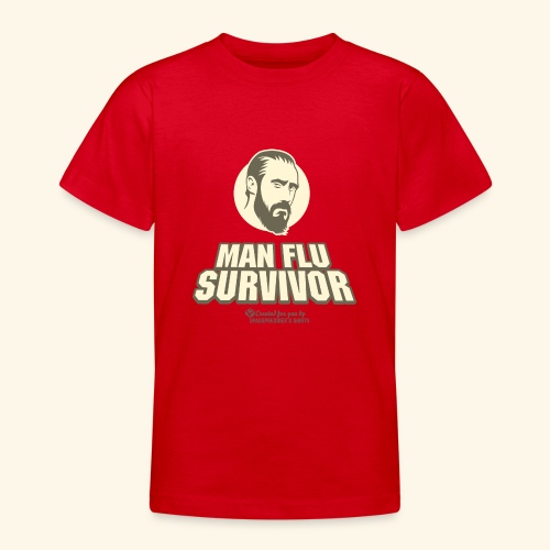 Man Flu Survivor T-Shirt Design - Teenager T-Shirt