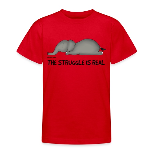Amy's 'Struggle' design (black txt) - Teenage T-Shirt