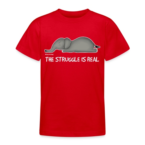 Amy’s 'Struggle' design (white txt) - Teenage T-Shirt