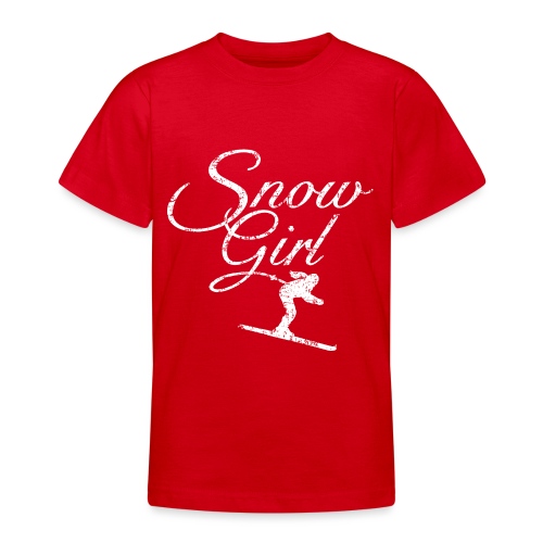 Snowgirl (Vintage Weiß) - Teenager T-Shirt