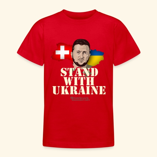 Schweizer Solidarität mit Ukraine - Teenager T-Shirt
