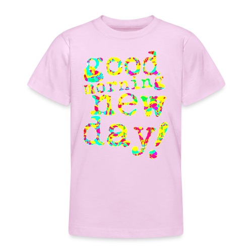 good morning new day yellow and red - Teenager T-shirt