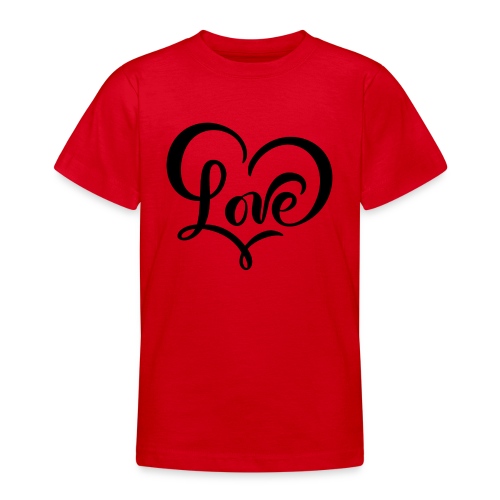 Love - T-skjorte for tenåringer