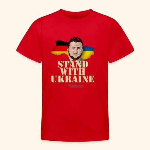 Ukraine Deutschland T-Shirt Design - Teenager T-Shirt