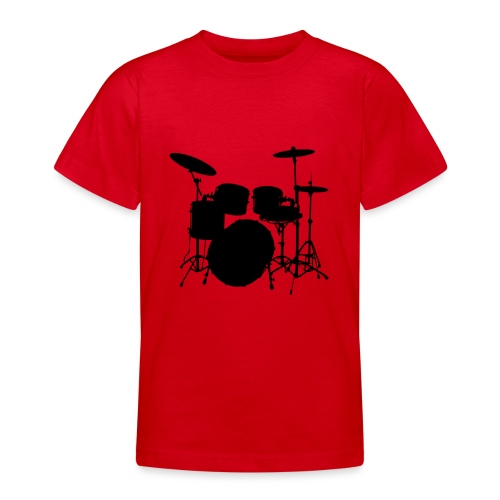 Bateria negro drums - Camiseta adolescente