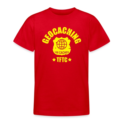 geocaching - 100 caches - TFTC / 1 color - Teenager T-Shirt