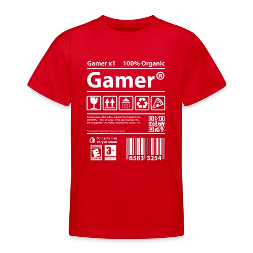 Gamer barcode V2 - Teenage T-Shirt