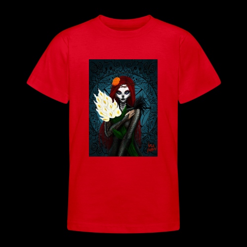 Death and lillies - Teenage T-Shirt