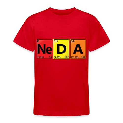 NEDA - Dein Name im Chemie-Look - Teenager T-Shirt