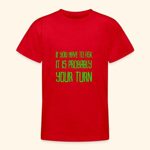 Your Turn Green - T-shirt tonåring