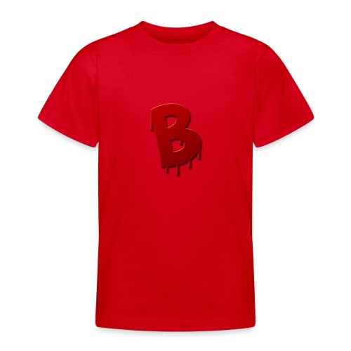 4k logo rood - Teenager T-shirt