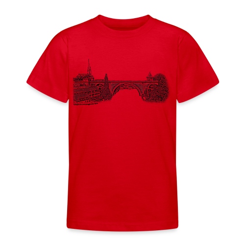 Bern mit Nydeggkirche und Nydeggbrücke - Teenager T-Shirt