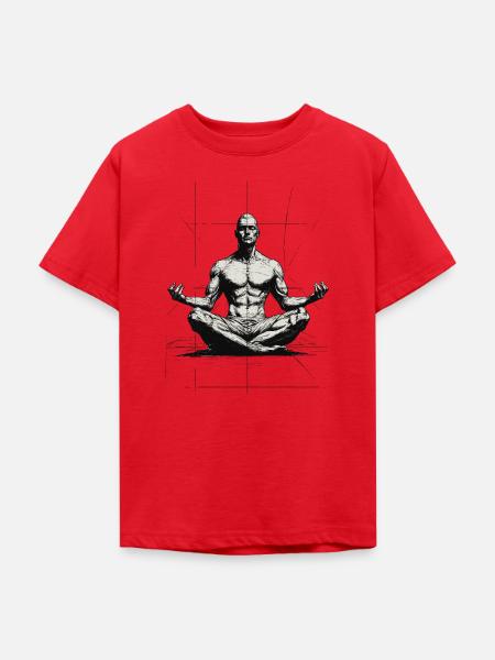 Meditation - Teenager T-Shirt - Rot