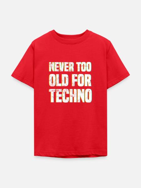 Techno Spruch - Teenager T-Shirt - Rot