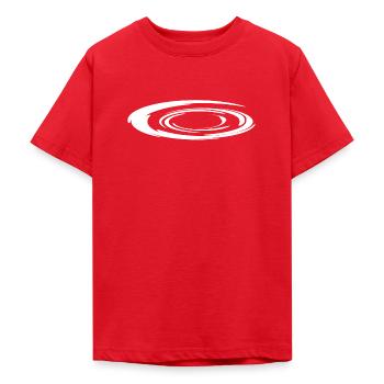 Auge des Sturms - Teenager T-Shirt - Rot - Vorne - AI Model Teenager Male dark (155cm)