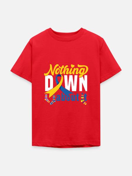 Down Syndrom Socke Geschenk - Teenager T-Shirt - Rot