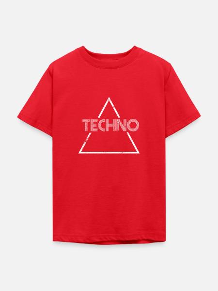 Techno music - Teenager T-Shirt - Rot