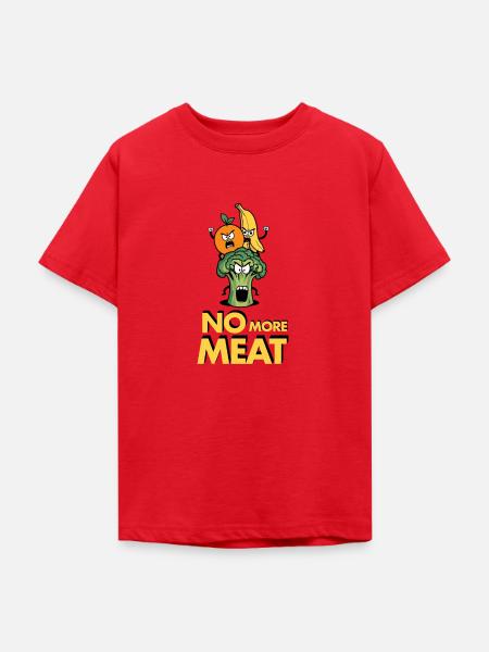 Vegetarier - Teenager T-Shirt - Rot