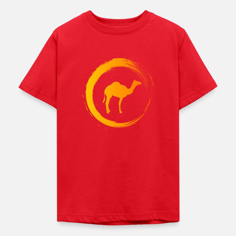 Kamel - T-shirt Ado - rouge