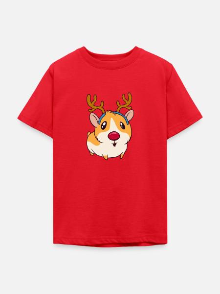 Hamster - Teenager T-Shirt - Rot