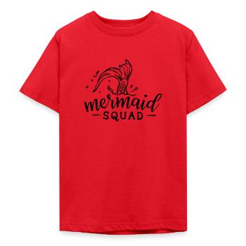 Mermaid Squad - Teenager T-Shirt - Rot - Vorne - AI Model Teenager Male dark (155cm)