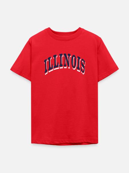 Illinois - Teenager T-Shirt - Rot
