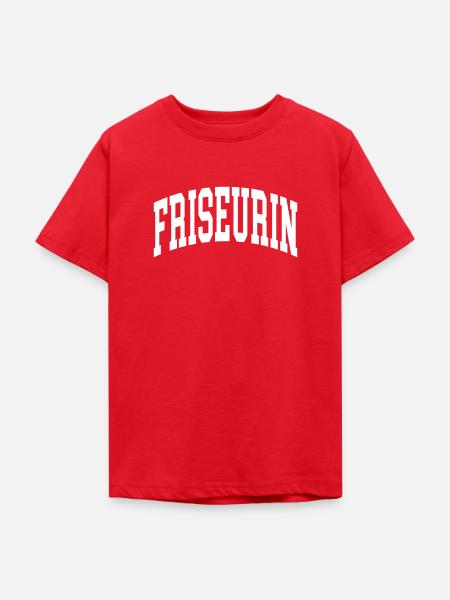 Friseurin - Teenager T-Shirt - Rot