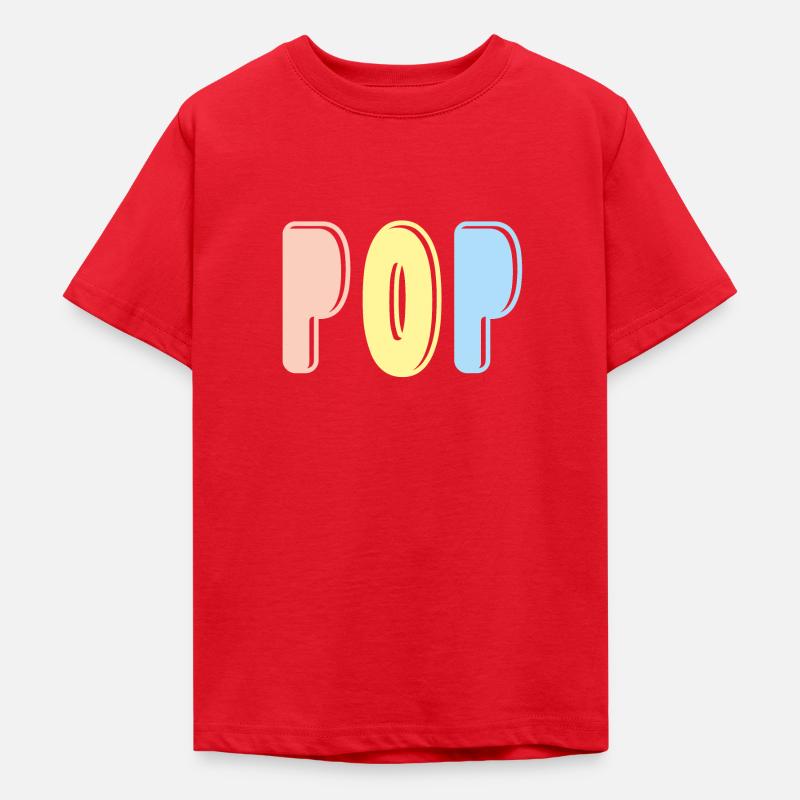 Pop - T-shirt Ado - rouge