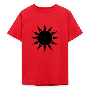 sun - Teenager T-Shirt - Rot - Vorne - AI Model Teenager Male dark (155cm)