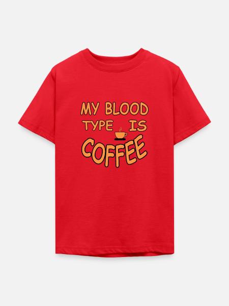Kaffee - Teenager T-Shirt - Rot